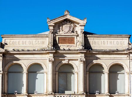 Street view of Carcassonne, France. Summer, sunny day.のeditorial素材