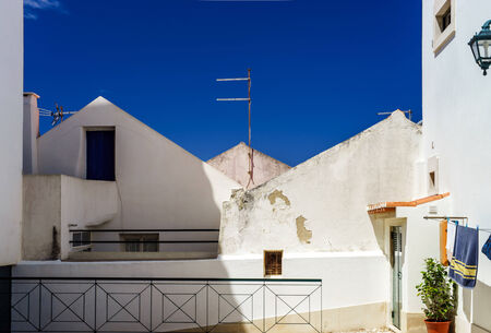 Old resort city in Portugal view. Ericeira.の写真素材