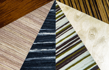 Wooden coverage types set. Different wood and texture.
