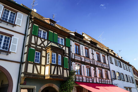 Renovated village house in small Alsace country placeの写真素材