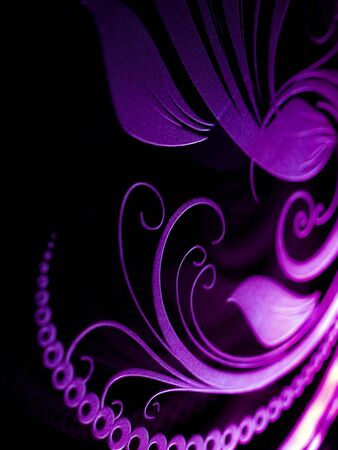 Highlighted laser engraving on glass surface, abstract pattern, design conceptの写真素材