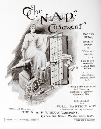 Old photo in Academy Architecture magazin, 1896, page scan. Editorial use.のeditorial素材