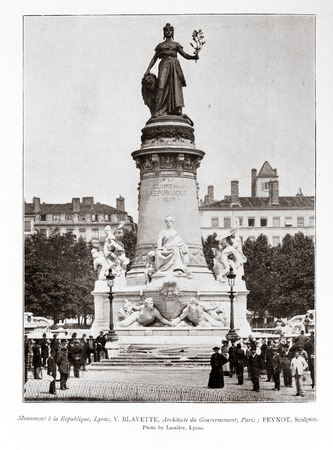 Old photo in Academy Architecture magazin, 1896, page scan. Editorial use.のeditorial素材
