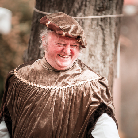 Editorial,14st June 2015: Chatenois, France: Fete des Remparts de Chatenois. Fancy-dress medieval holiday and festival in old castle.のeditorial素材