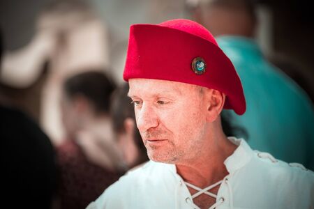 Editorial,14st June 2015: Chatenois, France: Fete des Remparts de Chatenois. Fancy-dress medieval holiday and festival in old castle.のeditorial素材