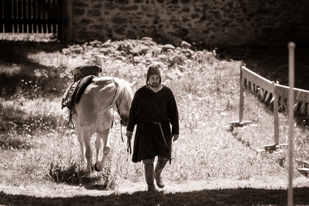 Editorial,14st June 2015: Chatenois, France: Fete des Remparts de Chatenois. Fancy-dress medieval...