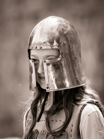 Editorial,14st June 2015: Chatenois, France: Fete des Remparts de Chatenois. Fancy-dress medieval holiday and festival in old castle.のeditorial素材