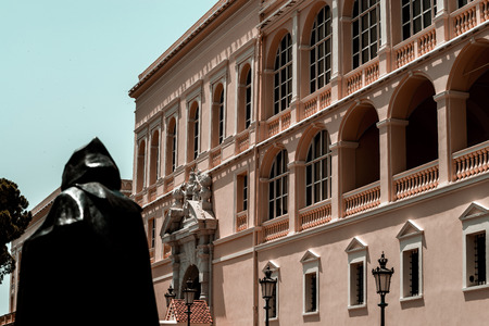 Prince's Palace of Monaco, summer day. Travel concept.のeditorial素材