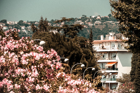 Beautiful Nice city summer day view, France. Tourism concept.の写真素材
