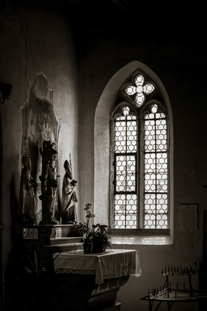 Chapelle Saint-Sebastien de Dambach-la-Ville , Alsace, Franceの写真素材