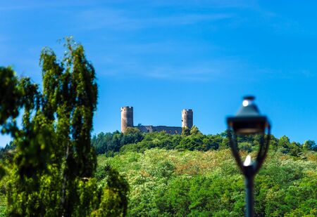 Old medieval castle Andlau on the top of the hill, Franceのeditorial素材