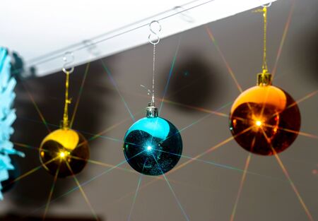 Chriustmas and New Year home indoor decoration, holiday concept