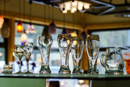 Beautiful home decorative elements produced from crystal glassの写真素材