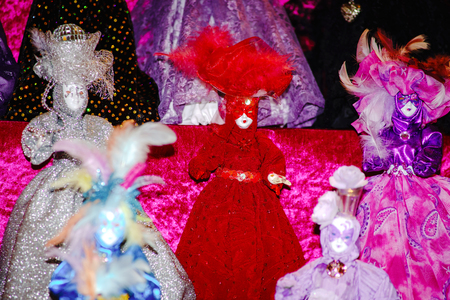 Editorial, 6 March 2016: Rosheim, France: Venetian Carnival Mask - A most beautiful masks photographed in open streetのeditorial素材