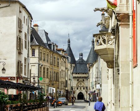 Editorial,31st July 2016: Nancy, France: Touristic center of the city, street viewのeditorial素材