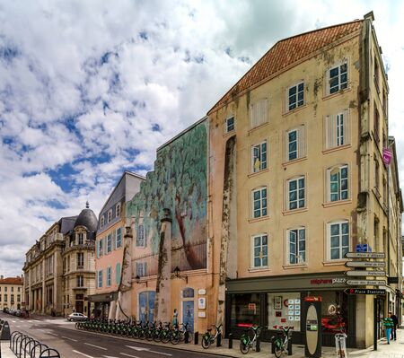 Editorial,31st July 2016: Nancy, France: Touristic center of the city, street viewのeditorial素材
