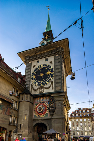 Editorial: 25th February 2017: Bern, Switzerland. Historic center of the city.