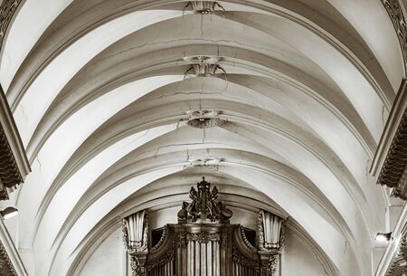 Beautiful interior view of abbey church in Floreffe, Belgiumのeditorial素材