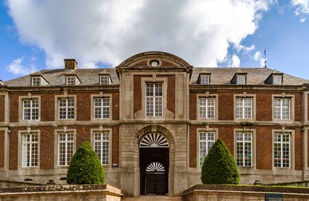 Old buildings of Floreffe Abbey, exterior view, summer day, Belgiumのeditorial素材