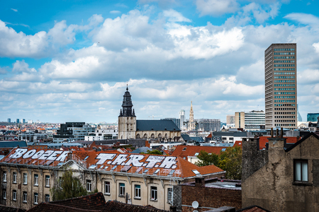 Editorial: 16th April 2017: Brussels, Belgium. Old architecture of the capital.のeditorial素材