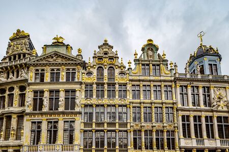 Architecture of Brussels, historic buildings and streets, Belgium