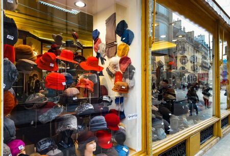 Editorial: 9th March 2018: Dijon, France. Street view, sunny day, city centerのeditorial素材