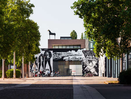 Editorial: 09 August 2020: Strasbourg, France. Streets of Strasbourg at dawn. Soft morning sun. The...