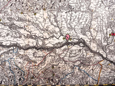 Antique books in the depositories of the Strasbourg library. History, learning, an opportunity to touch the past.のeditorial素材