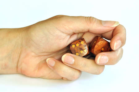 Dice in the hand