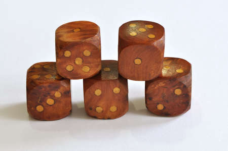 5 diceの写真素材