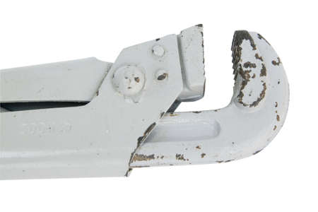 alligator spanner wrench on white background isolatedの写真素材