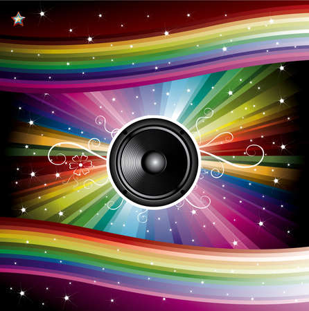 Disco Background for Music Flyers vector illustrationのイラスト素材