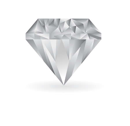 cool diamond illustration on a white backgroundのイラスト素材
