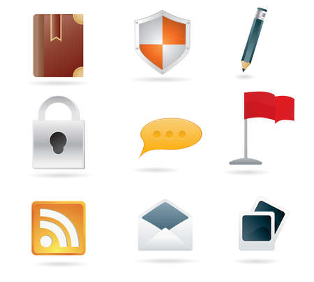 Set of Web Icons illustration for your designのイラスト素材