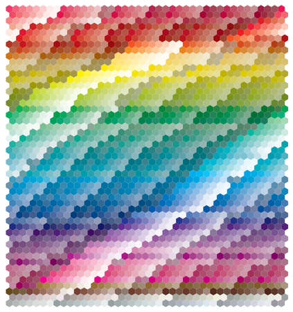 colourful abstract banner in rainbow colorのイラスト素材