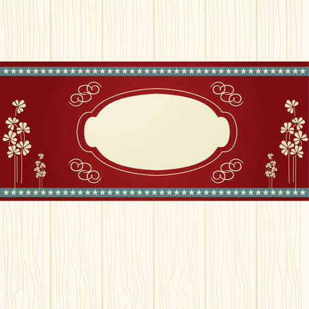 Invitation card with flower and place for your text. vector illustrationのイラスト素材