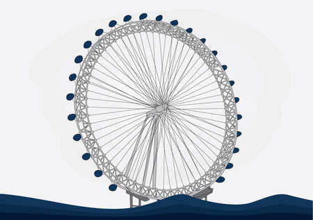 London eye  vector illustrationのイラスト素材