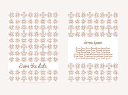 Save The Date Wedding Invitation Card Vector illustrationのイラスト素材