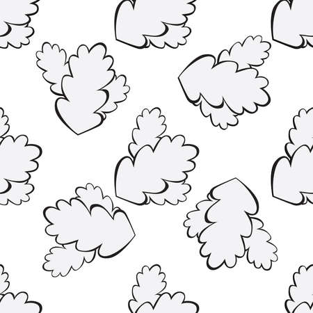 grey oak leaf seamless background Vector illustrationのイラスト素材
