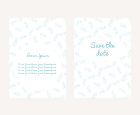 Invitation or wedding card with abstract floral backgroundの写真素材