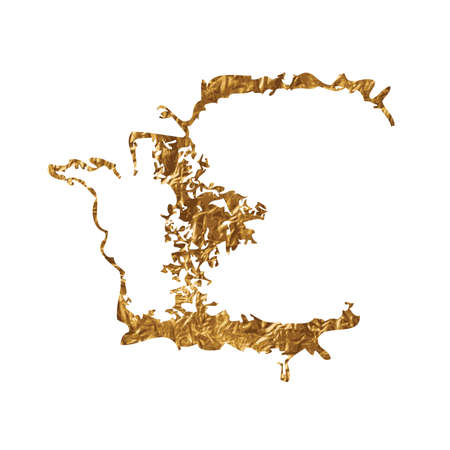 Golden inky grunge splash Vector illustrationのイラスト素材