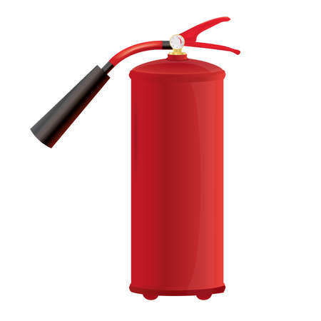 Red Fire extinguisher Isolated vector illustrationのイラスト素材