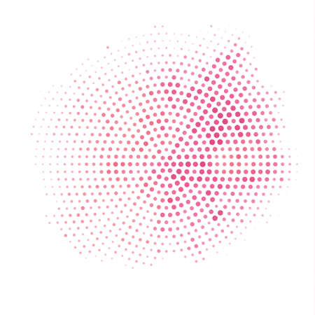 Vintage Abstract Halftone Radial Background. Vector Illustration.のイラスト素材
