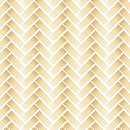 Golden Pattern with Chevron on White Background. Illustration.のイラスト素材