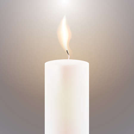 Candle Flame. Vector Illustration.のイラスト素材