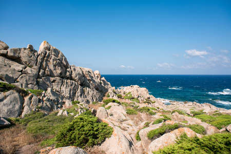 Landscape of Valley Of The Moon (Valle della Luna) Capo Testa, Sardinia, Italy.の写真素材