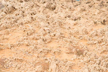 Background with Stone and Dirt Orange Ground Texture.