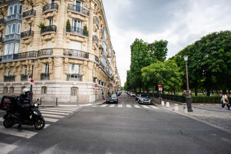 Paris. France - May 17, 2019: Avenue de L' Observatoire Street in Paris, France.のeditorial素材