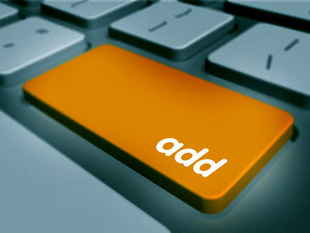 Computer keyboard keys labeledの写真素材