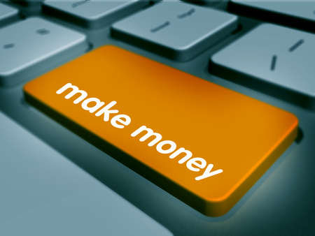Computer keyboard keys labeledの写真素材